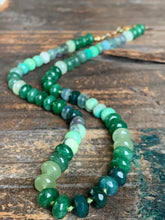 Enchanted Necklace | Hand Knotted Green Gemstone Necklce