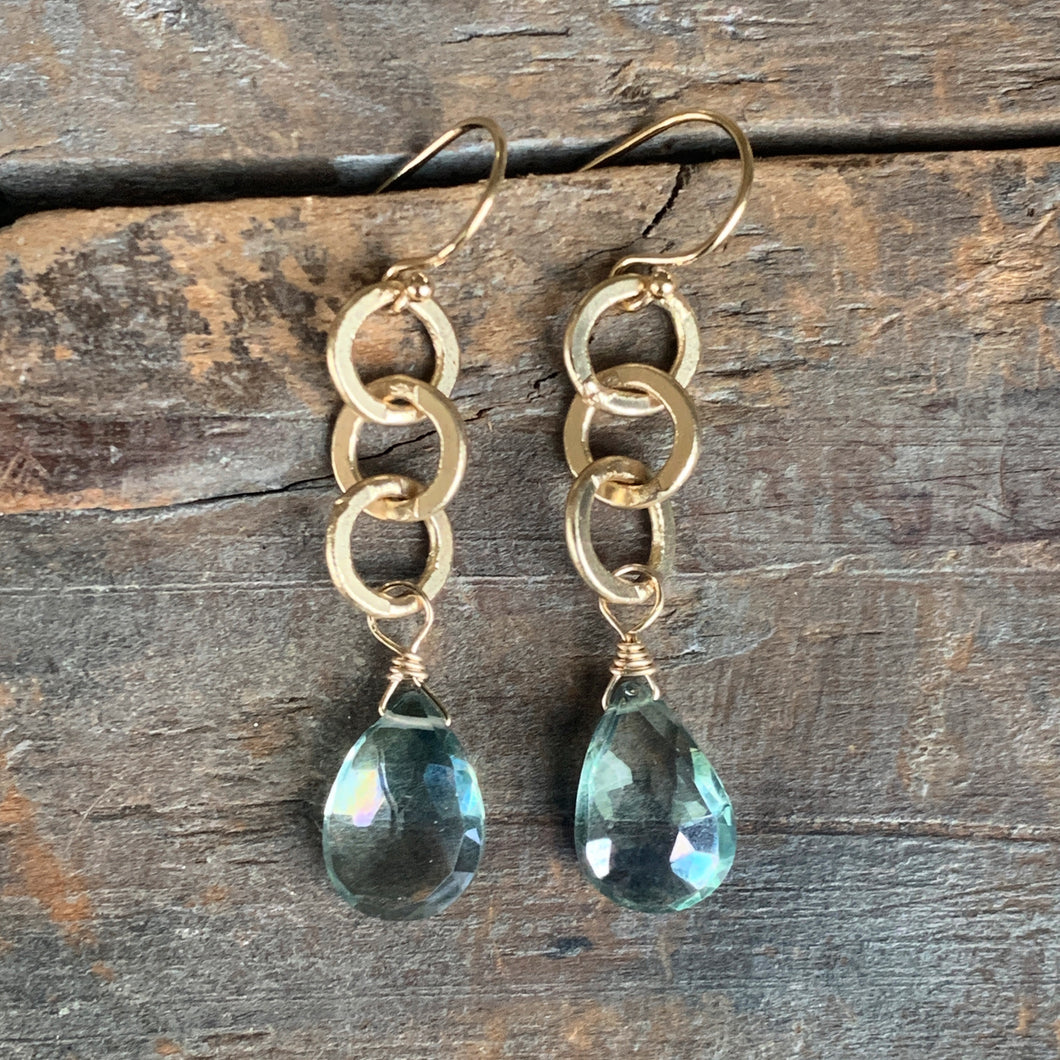 Eve Earrings | Green Quartz