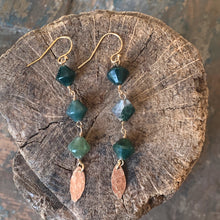 Sequoia Earrings | Moss Agate