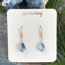 Blue Quartz | CZ Earrings