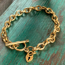 Heart Lock Charm Bracelet