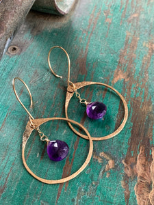 Juliet Earrings | Amethyst