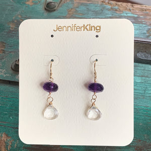 Amethyst Ice Earrings