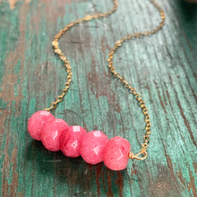 Ava Necklace - Hot Pink