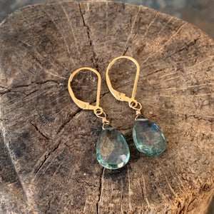 Green Quartz Earrings