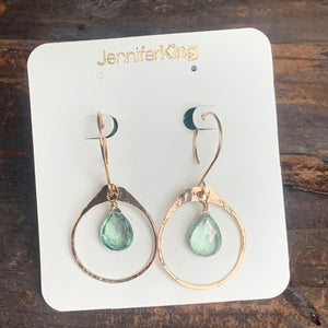 Juliet Earrings | Green Quartz