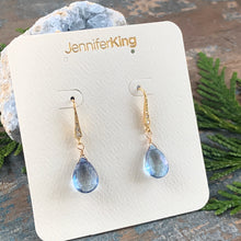 Blue Quartz | CZ Earrings