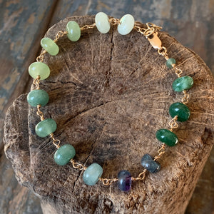 Serenity Bracelet | Greens + Purple