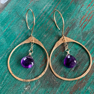 Juliet Earrings | Amethyst