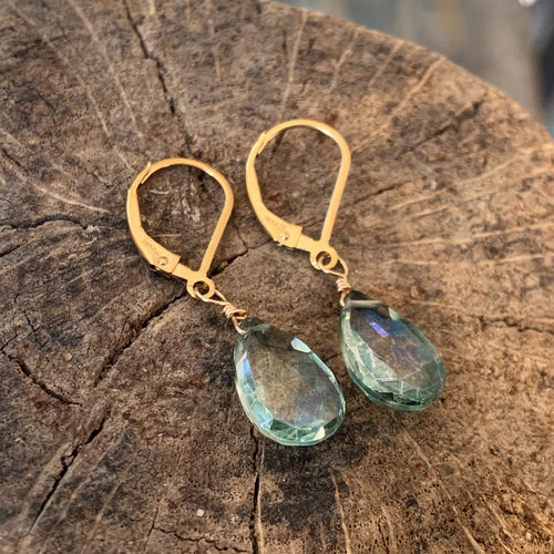 Green Quartz Earrings