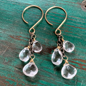 Gem Trio Earrings | Ice