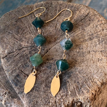 Sequoia Earrings | Moss Agate