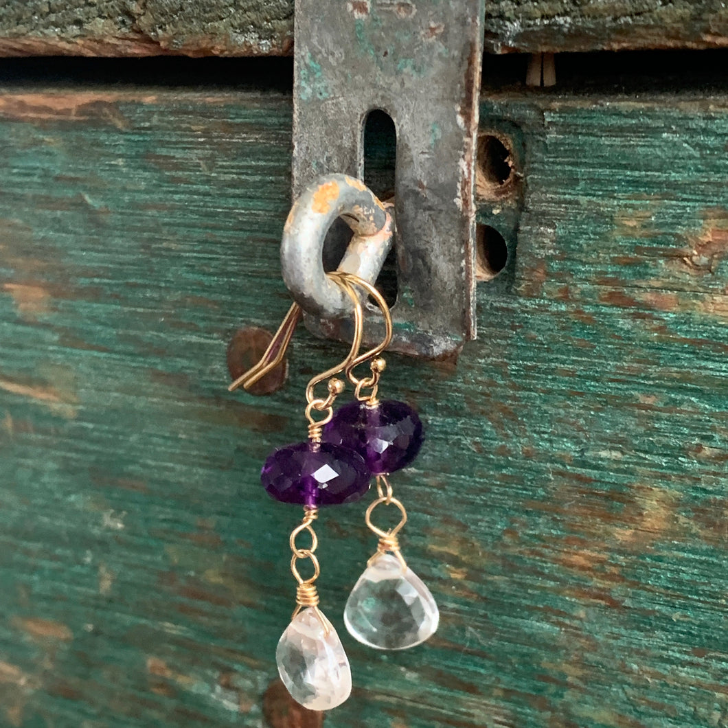 Amethyst Ice Earrings