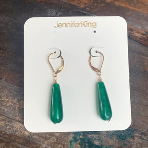 Green Jade Earrings