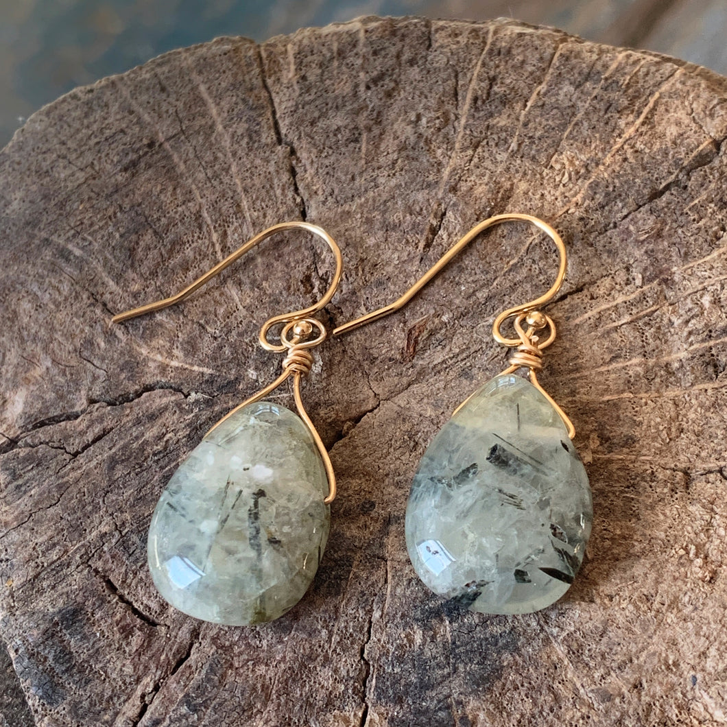 Prehnite Earrings