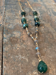 Hillside | Gemstone Y Necklace