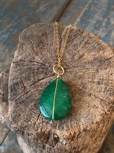 Envy Necklace | Green Jade