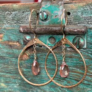 Juliet Earrings | Pink Quartz