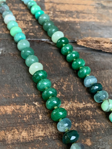 Enchanted Necklace | Hand Knotted Green Gemstone Necklce