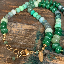 Enchanted Necklace | Hand Knotted Green Gemstone Necklce