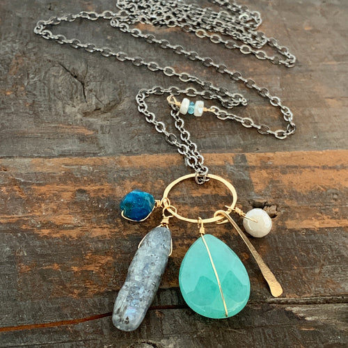 Olivia Necklace - Aqua