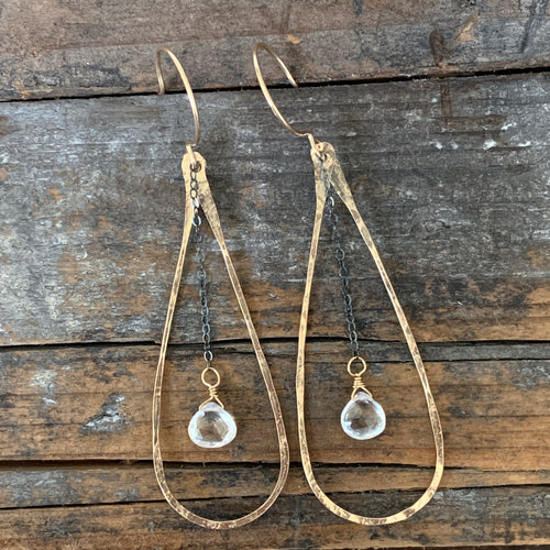 Mirage Earrings /Quartz