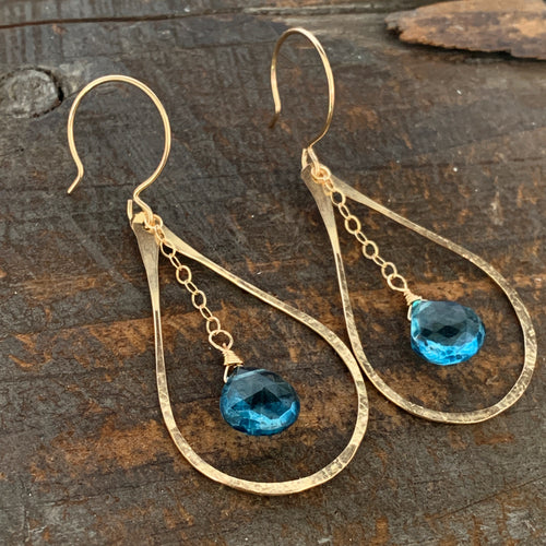 Mirage Earrings / London Blue