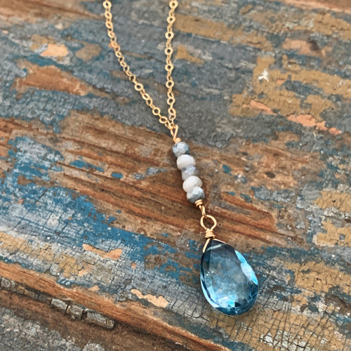 Jenna Necklace / Blue