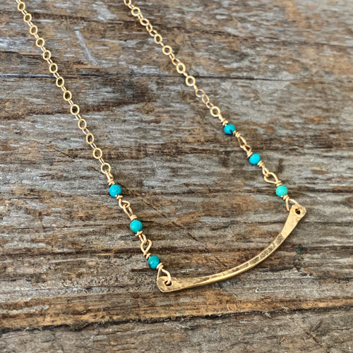 Turquoise Bar Necklace