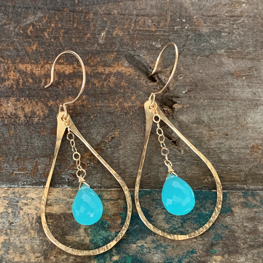 Mirage Earrings / Aqua