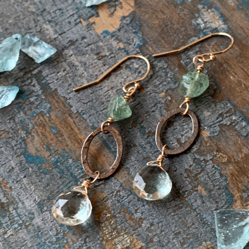 Laine Earrings - Green