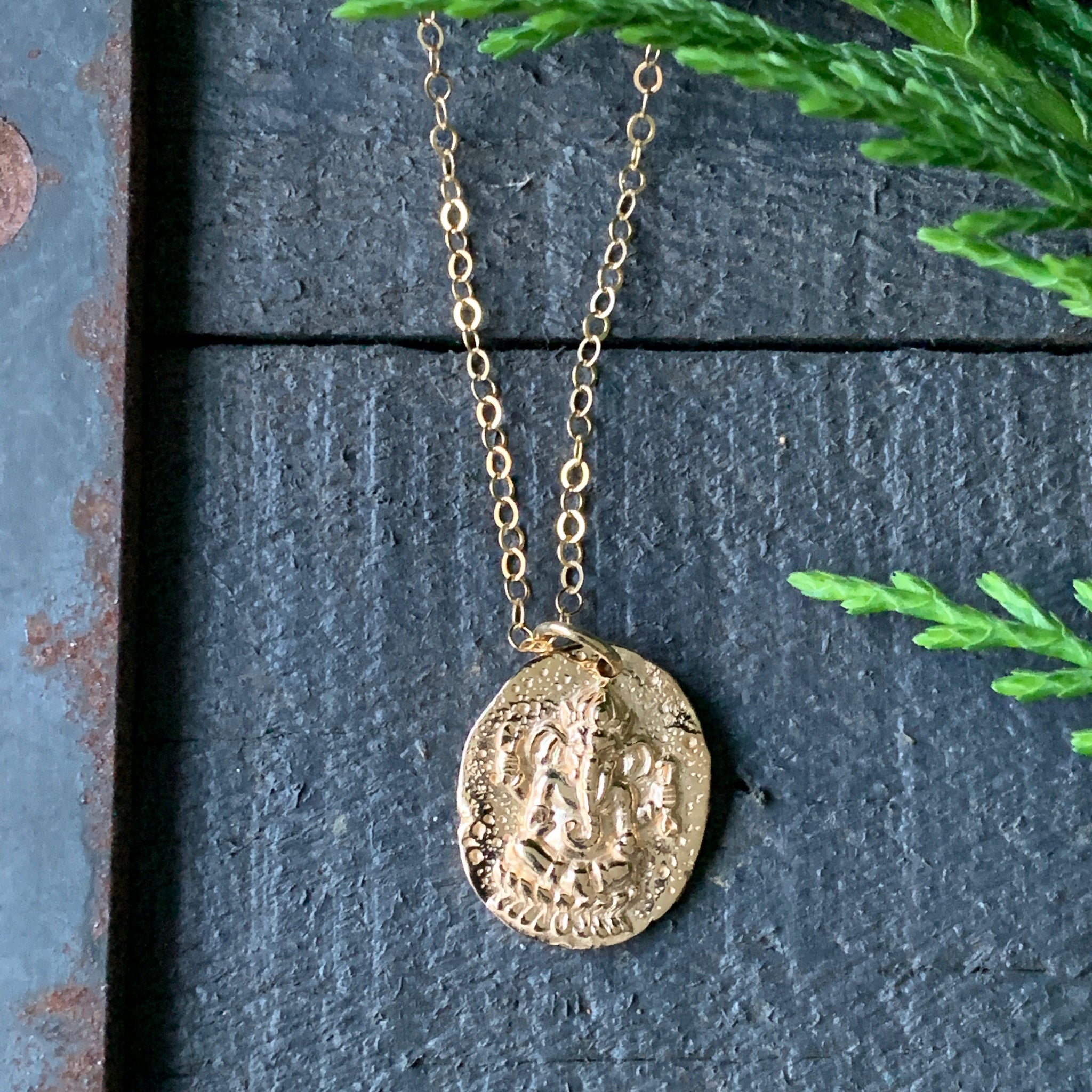 18K Gold Coin Necklace